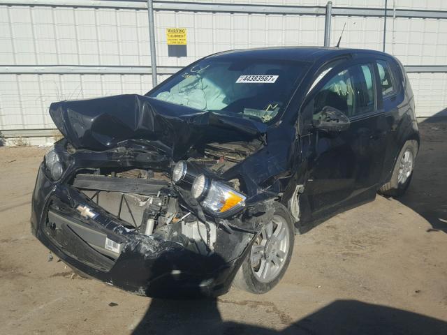 1G1JC6SH1D4255281 - 2013 CHEVROLET SONIC BLACK photo 2