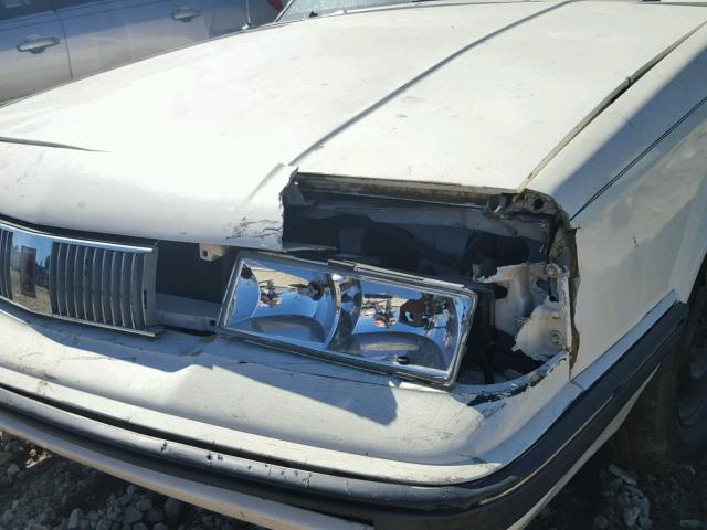 1G3AL54N1M6350562 - 1991 OLDSMOBILE CUTLASS CI WHITE photo 9