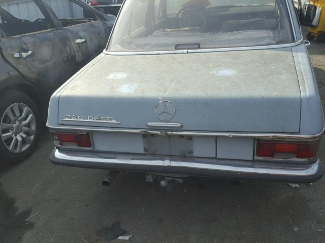 11511010009786 - 1968 MERCEDES-BENZ 200D BLUE photo 10