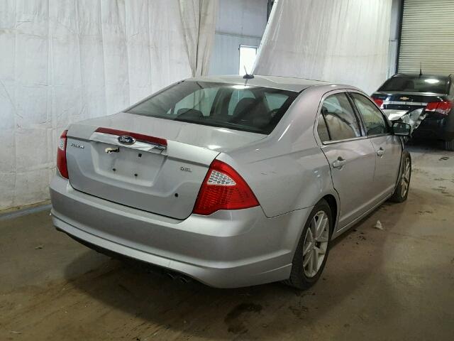 3FAHP0JA1AR276944 - 2010 FORD FUSION SEL SILVER photo 4