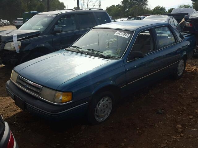 2FAPP36X2MB175022 - 1991 FORD TEMPO GL BLUE photo 2