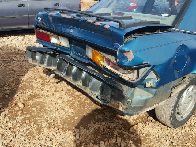 2FAPP36X2MB175022 - 1991 FORD TEMPO GL BLUE photo 9