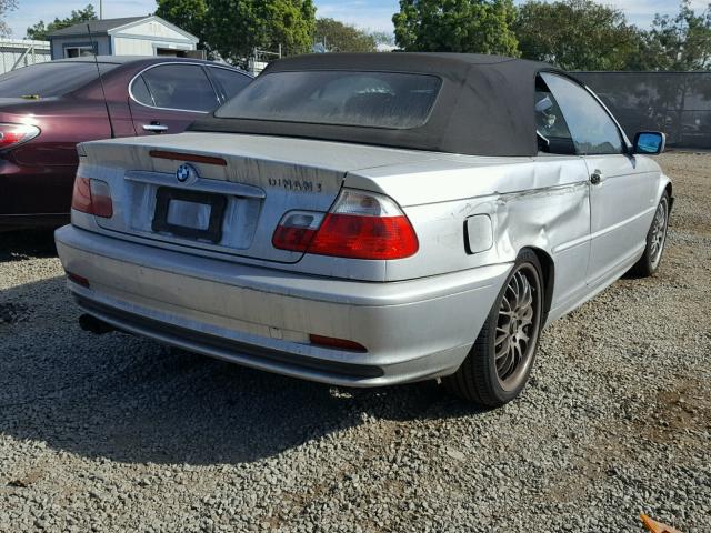 WBABS33461JY54342 - 2001 BMW 325 CI SILVER photo 4