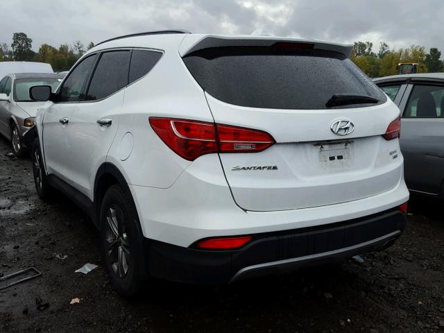 5XYZUDLB2EG189977 - 2014 HYUNDAI SANTA FE S WHITE photo 3