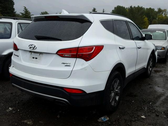 5XYZUDLB2EG189977 - 2014 HYUNDAI SANTA FE S WHITE photo 4