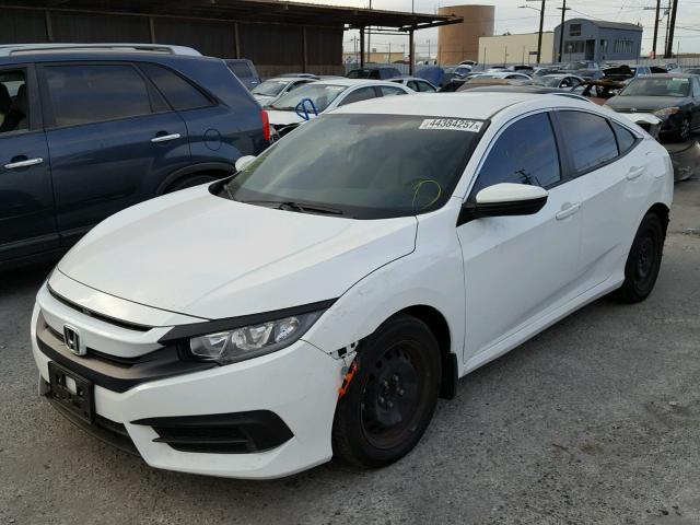 2HGFC2F57GH544390 - 2016 HONDA CIVIC LX WHITE photo 2