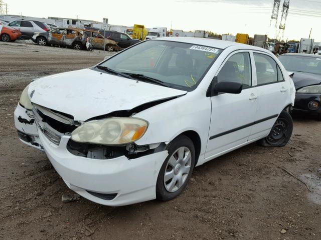 1NXBR38E43Z109165 - 2003 TOYOTA COROLLA CE WHITE photo 2