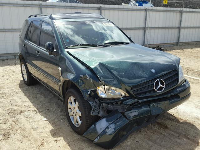 4JGAB72E9YA164476 - 2000 MERCEDES-BENZ ML GREEN photo 1