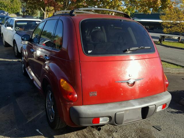 3C8FY68BX2T266674 - 2002 CHRYSLER PT CRUISER RED photo 3