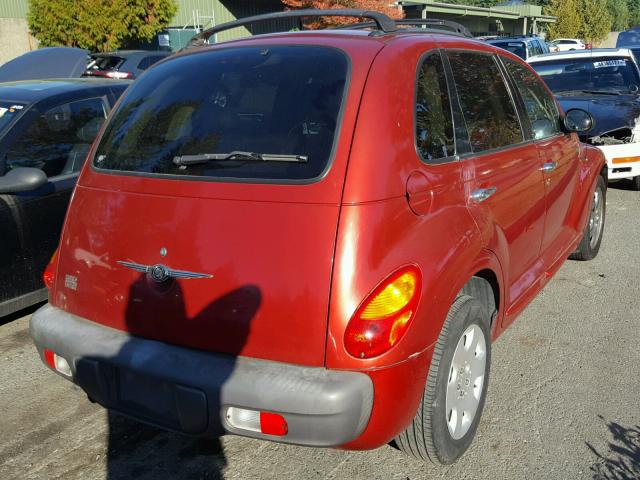 3C8FY68BX2T266674 - 2002 CHRYSLER PT CRUISER RED photo 4