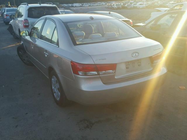 5NPET46C88H317190 - 2008 HYUNDAI SONATA GLS GOLD photo 3