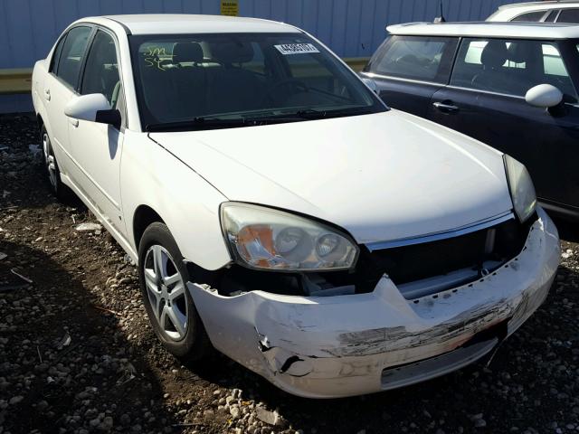 1G1ZT51866F102577 - 2006 CHEVROLET MALIBU WHITE photo 1