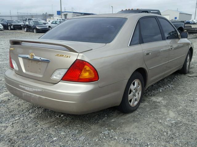 4T1BF28B31U129459 - 2001 TOYOTA AVALON XL TAN photo 4