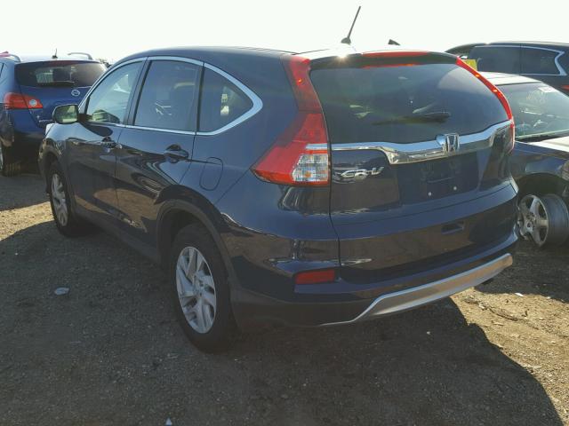 3CZRM3H56GG721260 - 2016 HONDA CR-V EX BLUE photo 3