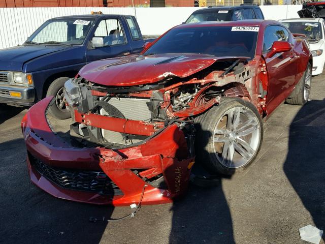 1G1FG1R79H0103465 - 2017 CHEVROLET CAMARO SS RED photo 2