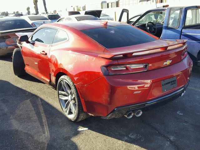 1G1FG1R79H0103465 - 2017 CHEVROLET CAMARO SS RED photo 3