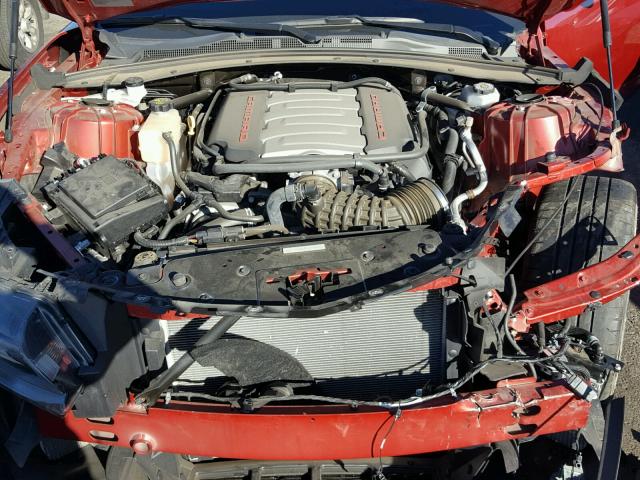 1G1FG1R79H0103465 - 2017 CHEVROLET CAMARO SS RED photo 7