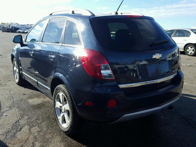 3GNAL4EK7ES591335 - 2014 CHEVROLET CAPTIVA BLUE photo 3