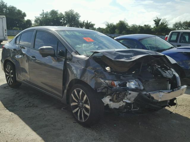 2HGFB2F93EH505816 - 2014 HONDA CIVIC EXL 棕色 照片 1