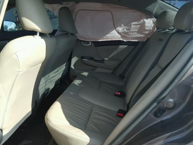 2HGFB2F93EH505816 - 2014 HONDA CIVIC EXL 棕色 照片 6