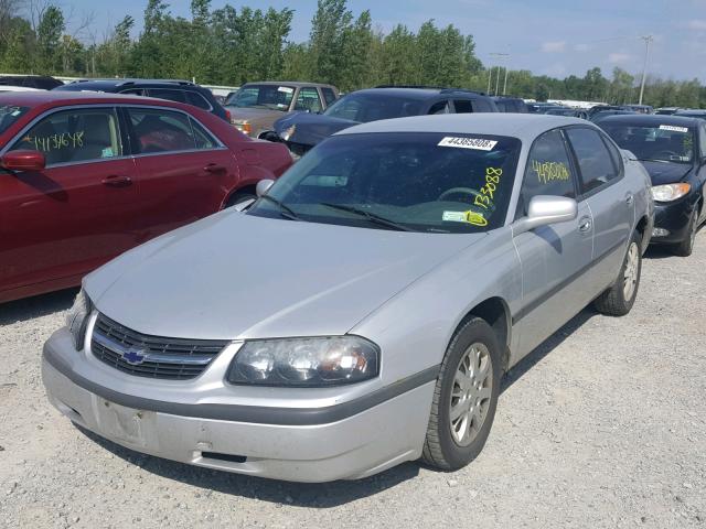 2G1WF55E929265866 - 2002 CHEVROLET IMPALA SILVER photo 2