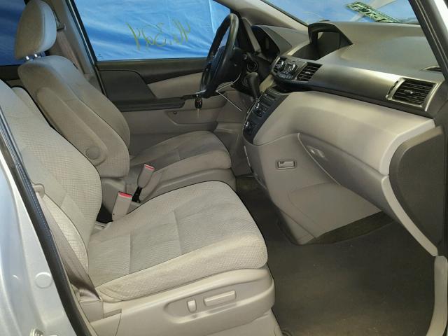 5FNRL5H25EB060172 - 2014 HONDA ODYSSEY LX SILVER photo 5