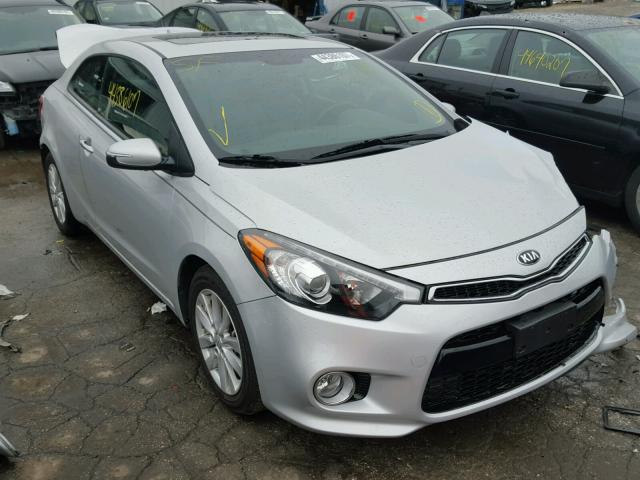 KNAFX6A85G5657562 - 2016 KIA FORTE EX SILVER photo 1