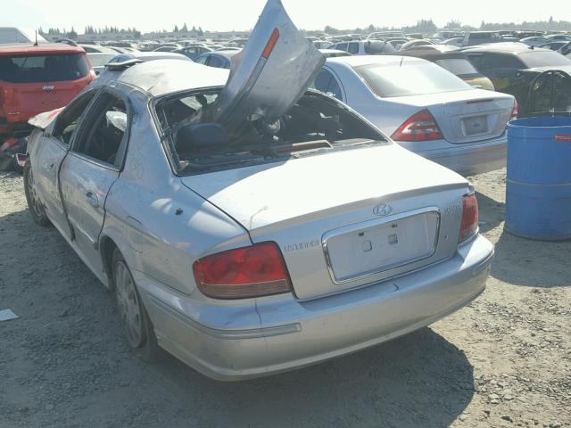 KMHWF35HX4A975738 - 2004 HYUNDAI SONATA GLS SILVER photo 3