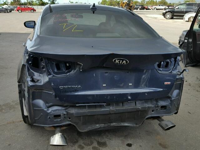 5XXGM4A70FG376789 - 2015 KIA OPTIMA LX BLUE photo 9