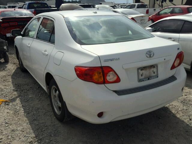 1NXBU4EE9AZ184059 - 2010 TOYOTA COROLL DLX WHITE photo 3