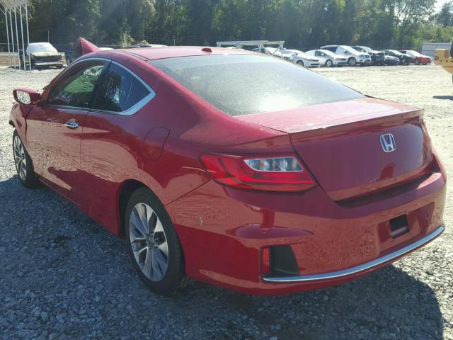 1HGCT1B82EA005572 - 2014 HONDA ACCORD EXL RED photo 3