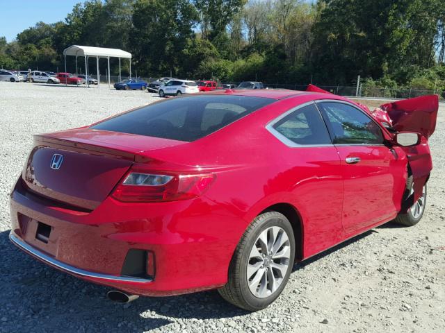 1HGCT1B82EA005572 - 2014 HONDA ACCORD EXL RED photo 4