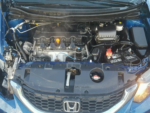 19XFB2F58FE073183 - 2015 HONDA CIVIC BLUE photo 7