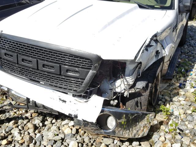 1FTRF14WX6NB81341 - 2006 FORD F-150 WHITE photo 9