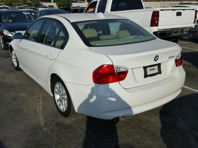 WBAVB13506KX66138 - 2006 BMW 325 I WHITE photo 3