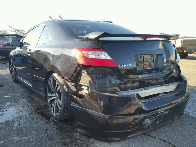 2HGFG21558H707745 - 2008 HONDA CIVIC BLACK photo 3