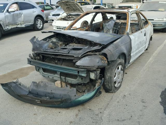 1HGEJ8247YL078627 - 2000 HONDA CIVIC EX BURN photo 2