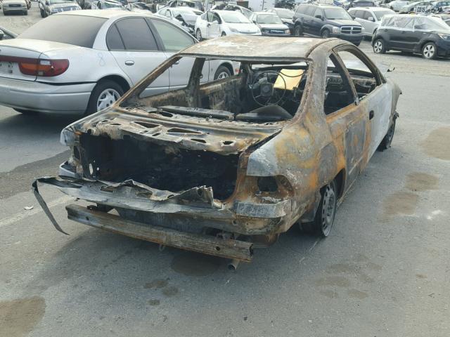 1HGEJ8247YL078627 - 2000 HONDA CIVIC EX BURN photo 4