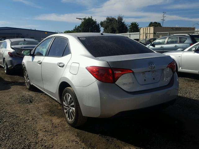 5YFBURHE7HP600680 - 2017 TOYOTA COROLLA L SILVER photo 3