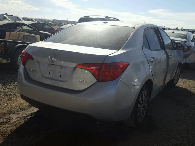 5YFBURHE7HP600680 - 2017 TOYOTA COROLLA L SILVER photo 4