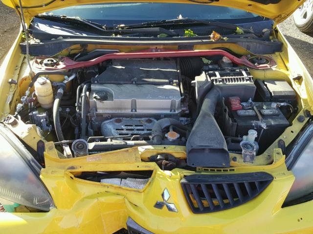 JA3AD69F44U034913 - 2004 MITSUBISHI LANCER YELLOW photo 7