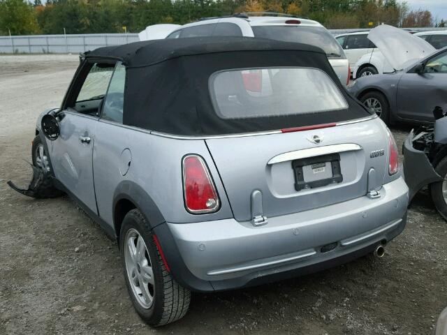 WMWRF33555TG13350 - 2005 MINI COOPER SILVER photo 3