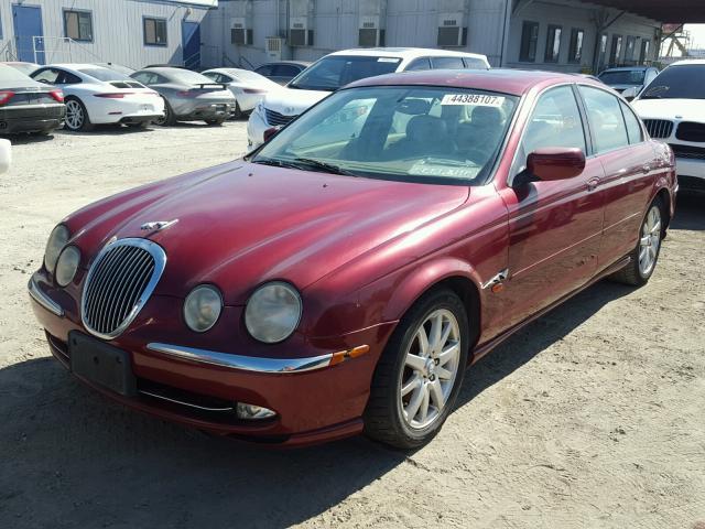 SAJDA01D5YGL73457 - 2000 JAGUAR S-TYPE RED photo 2