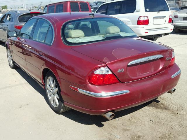 SAJDA01D5YGL73457 - 2000 JAGUAR S-TYPE RED photo 3