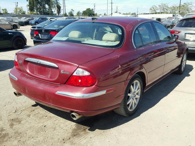 SAJDA01D5YGL73457 - 2000 JAGUAR S-TYPE RED photo 4