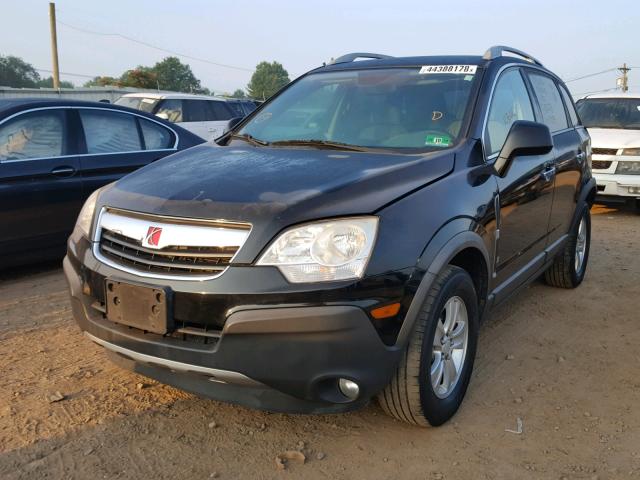 3GSDL43N38S687099 - 2008 SATURN VUE XE BLACK photo 2