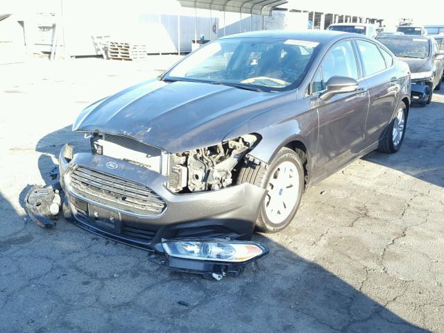 3FA6P0H71GR149198 - 2016 FORD FUSION SE CHARCOAL photo 2