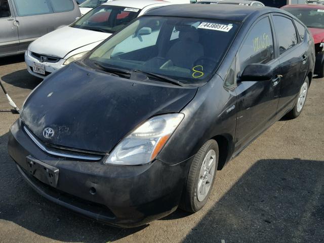 JTDKB20U297855806 - 2009 TOYOTA PRIUS BLACK photo 2