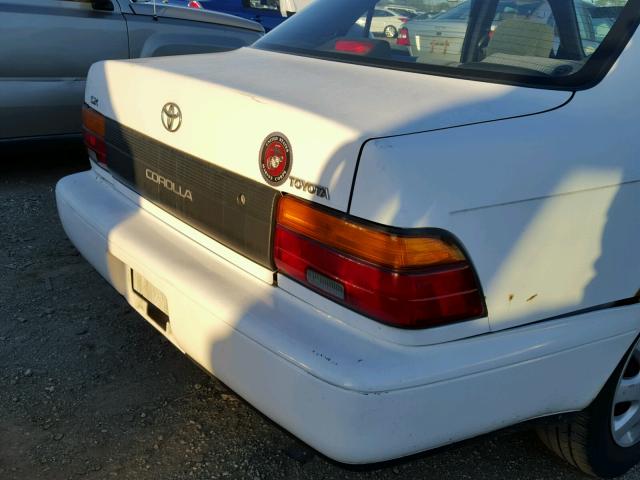 1NXAE09B3SZ347484 - 1995 TOYOTA COROLLA WHITE photo 10