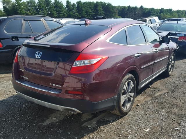 5J6TF2H52EL000279 - 2014 HONDA CROSSTOUR PURPLE photo 4